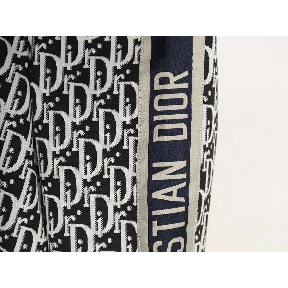 Dior allover jacquard side webbing jacket set (black),Cheap Replica Reps Dior