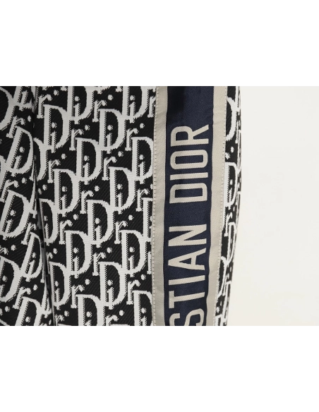 Dior allover jacquard side webbing jacket set (black),Cheap Replica Reps Dior