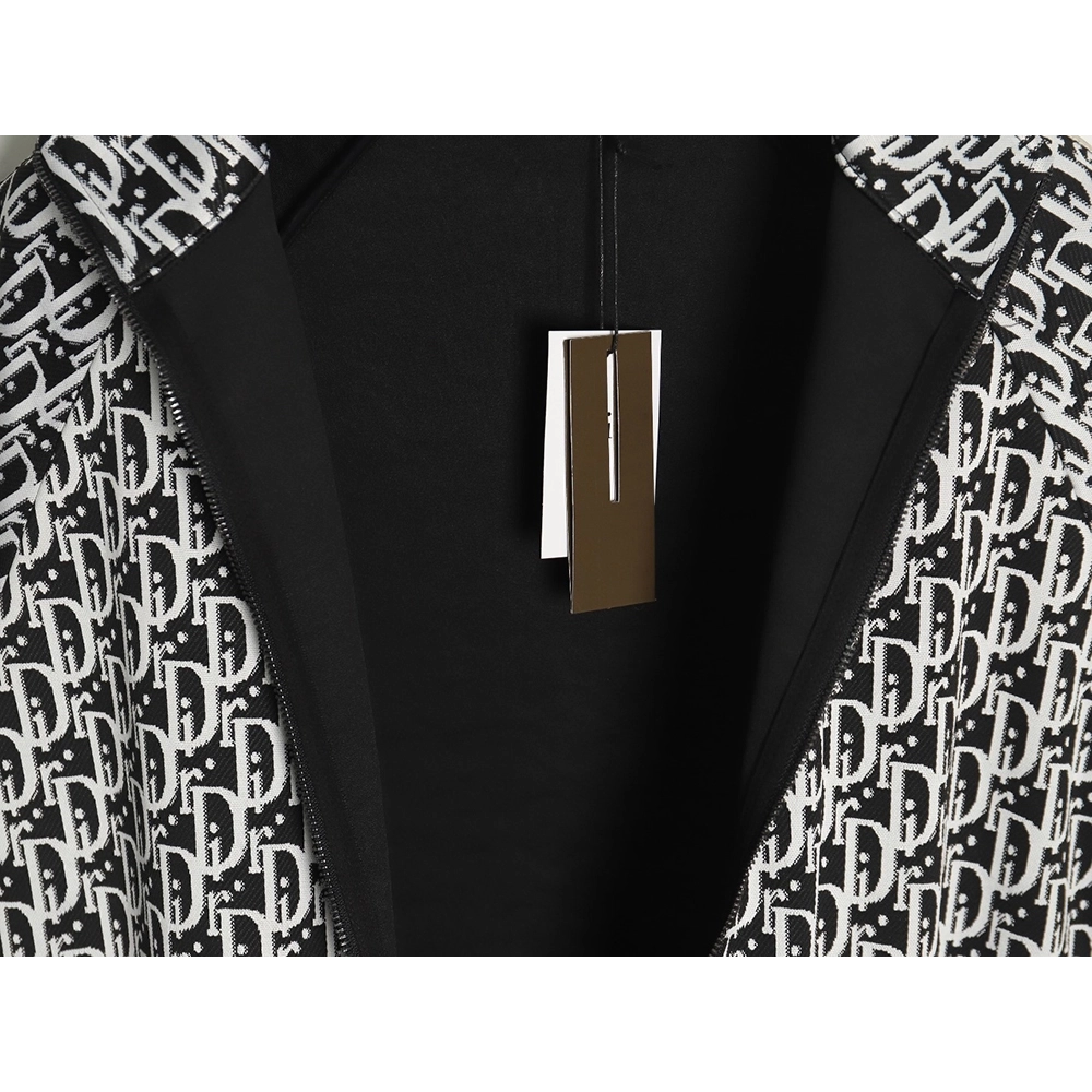 Dior allover jacquard side webbing jacket set (black),Cheap Replica Reps Dior