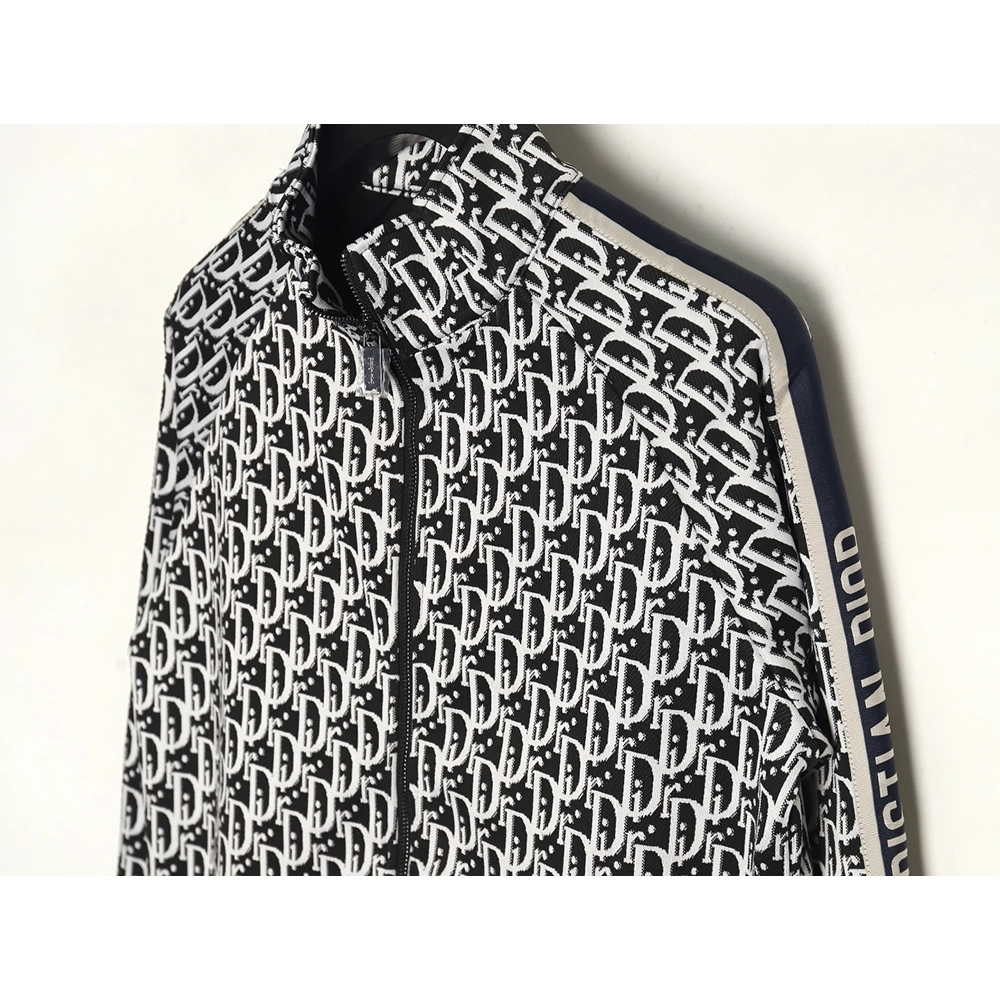 Dior allover jacquard side webbing jacket set (black),Cheap Replica Reps Dior