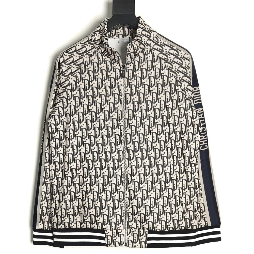 Dior allover jacquard side webbing jacket set (apricot),Cheap Replica Reps Dior