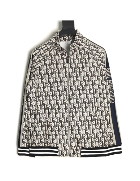 Dior allover jacquard side webbing jacket set (apricot),Cheap Replica Reps Dior