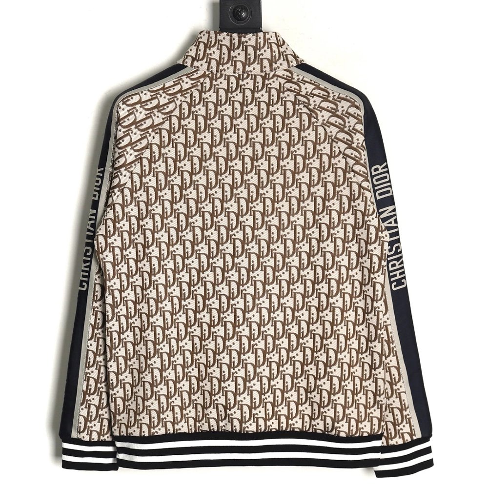 Dior allover jacquard side webbing jacket set (beige),Cheap Replica Reps Dior