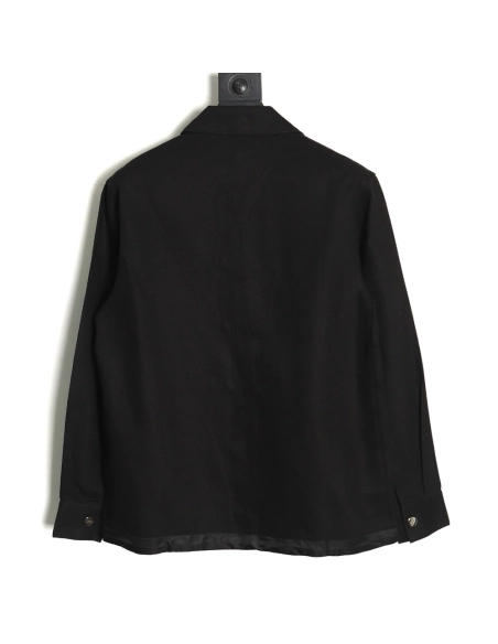 Dior Logo embroidered zipup denim jacket TSK1,Cheap Replica Reps Dior