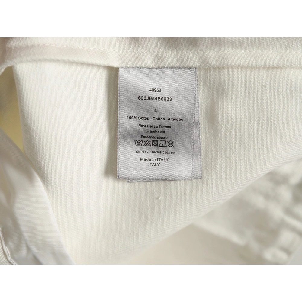 Dior Logo embroidered zipup denim jacket,Cheap Replica Reps Dior