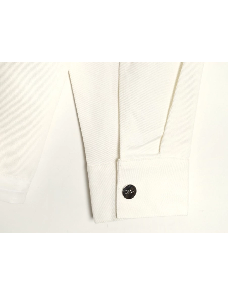 Dior Logo embroidered zipup denim jacket,Cheap Replica Reps Dior