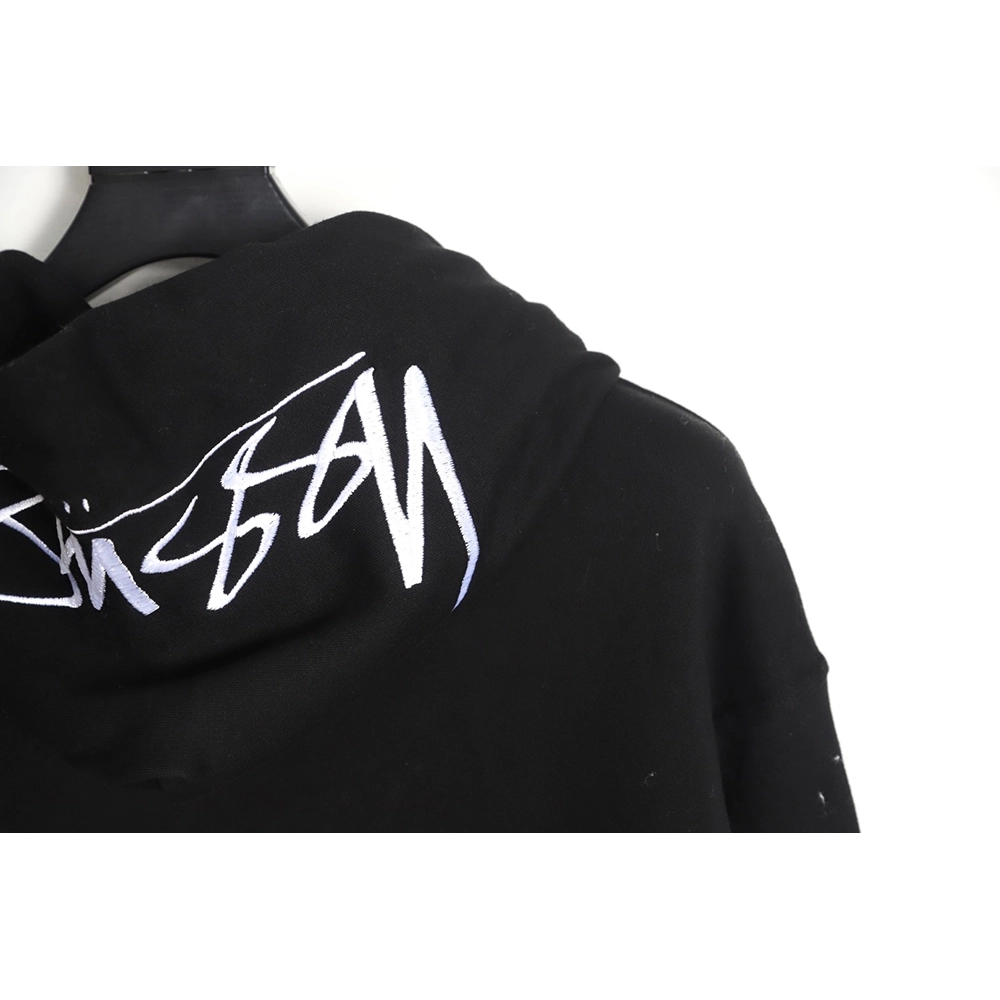 Stussy Logo Embroidered Hoodie TSK1,Cheap Replica Reps Stussy