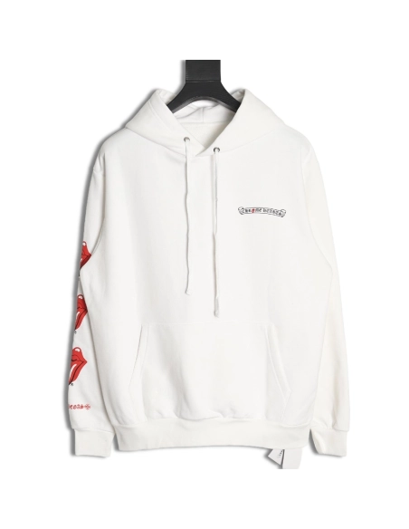 Chrome Hearts RollingStone Autumn and Winter Joint Big Tongue Hooded Sweatshirt TSK1,Cheap Replica Reps Chrome Hearts