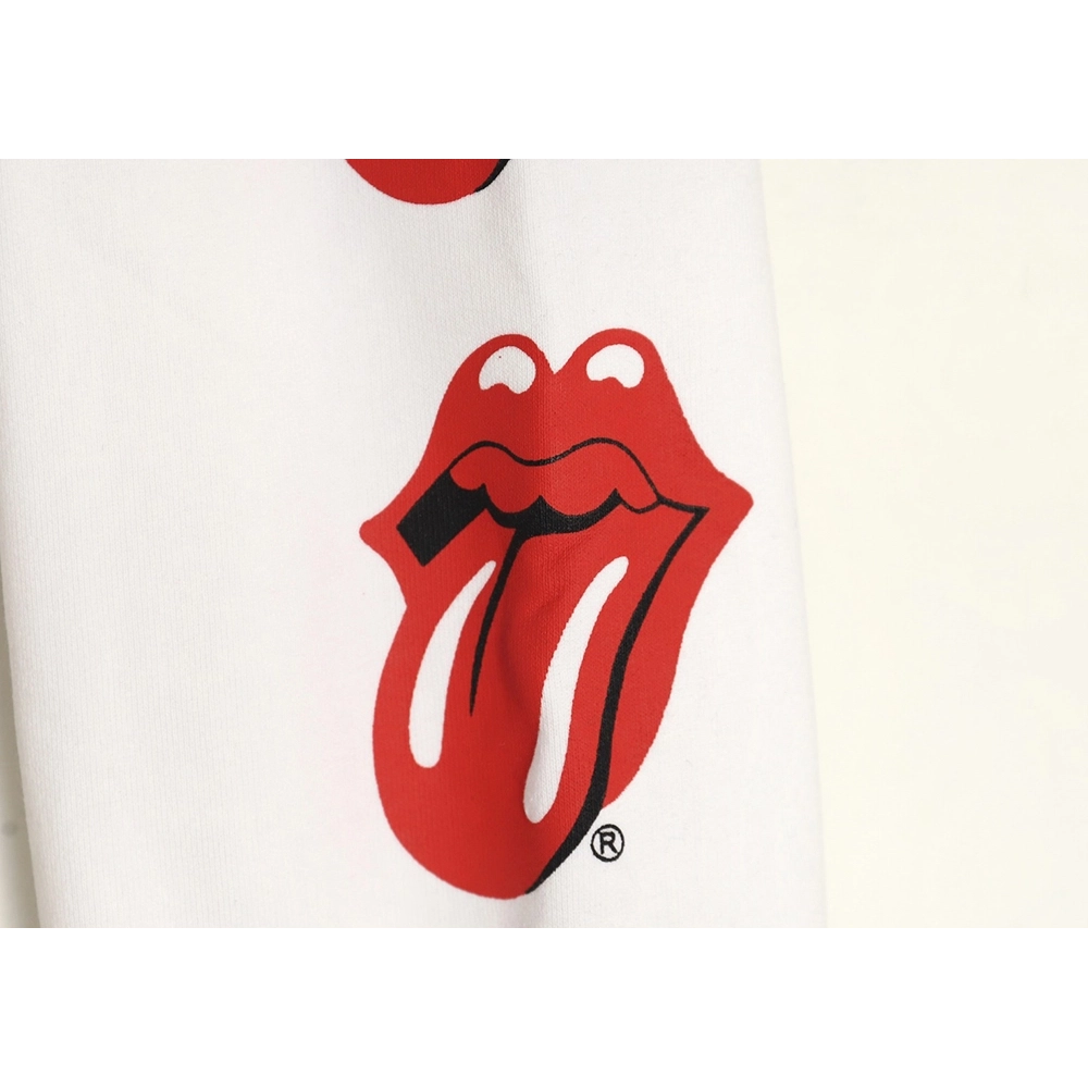 Chrome Hearts RollingStone Autumn and Winter Joint Big Tongue Hooded Sweatshirt TSK1,Cheap Replica Reps Chrome Hearts