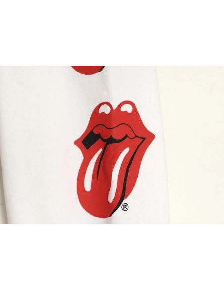 Chrome Hearts RollingStone Autumn and Winter Joint Big Tongue Hooded Sweatshirt TSK1,Cheap Replica Reps Chrome Hearts