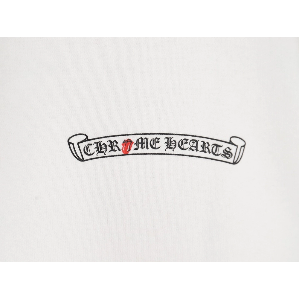 Chrome Hearts RollingStone Autumn and Winter Joint Big Tongue Hooded Sweatshirt TSK1,Cheap Replica Reps Chrome Hearts