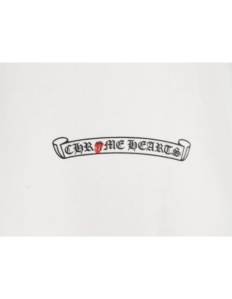 Chrome Hearts RollingStone Autumn and Winter Joint Big Tongue Hooded Sweatshirt TSK1,Cheap Replica Reps Chrome Hearts