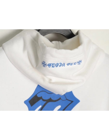 Chrome Hearts RollingStone Autumn and Winter Joint Big Tongue Hooded Sweatshirt,Cheap Replica Reps Chrome Hearts