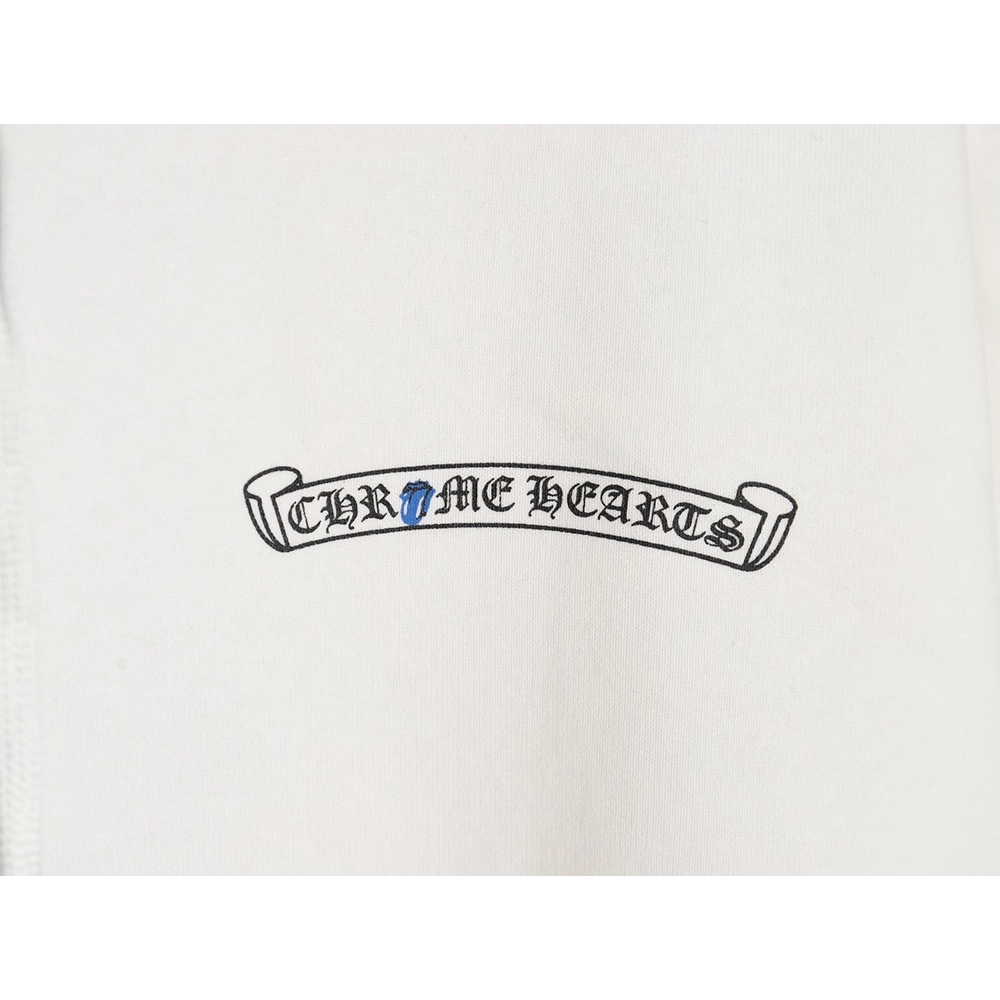 Chrome Hearts RollingStone Autumn and Winter Joint Big Tongue Hooded Sweatshirt,Cheap Replica Reps Chrome Hearts