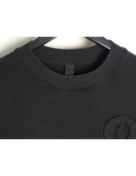 Chrome Hearts distressed burnout patch sweatshirt TSK1,Cheap Replica Reps Chrome Hearts