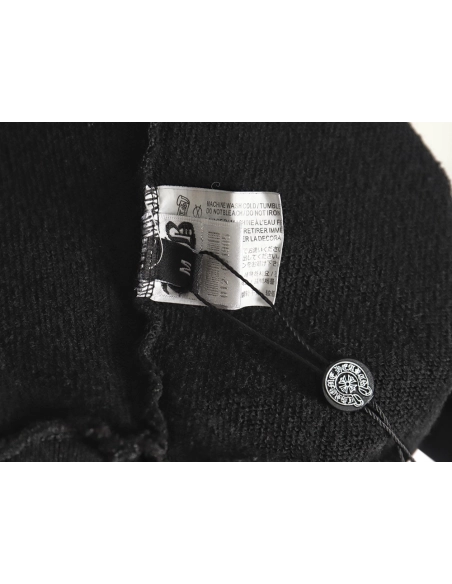 Chrome Hearts distressed burnout patch sweatshirt TSK1,Cheap Replica Reps Chrome Hearts