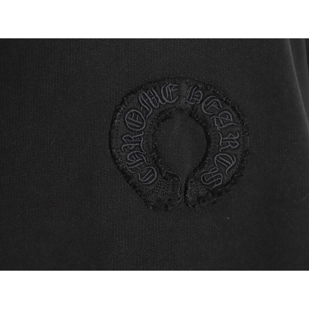 Chrome Hearts distressed burnout patch sweatshirt TSK1,Cheap Replica Reps Chrome Hearts