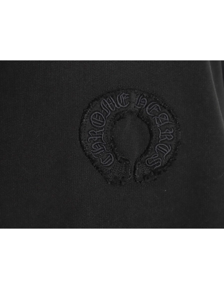 Chrome Hearts distressed burnout patch sweatshirt TSK1,Cheap Replica Reps Chrome Hearts