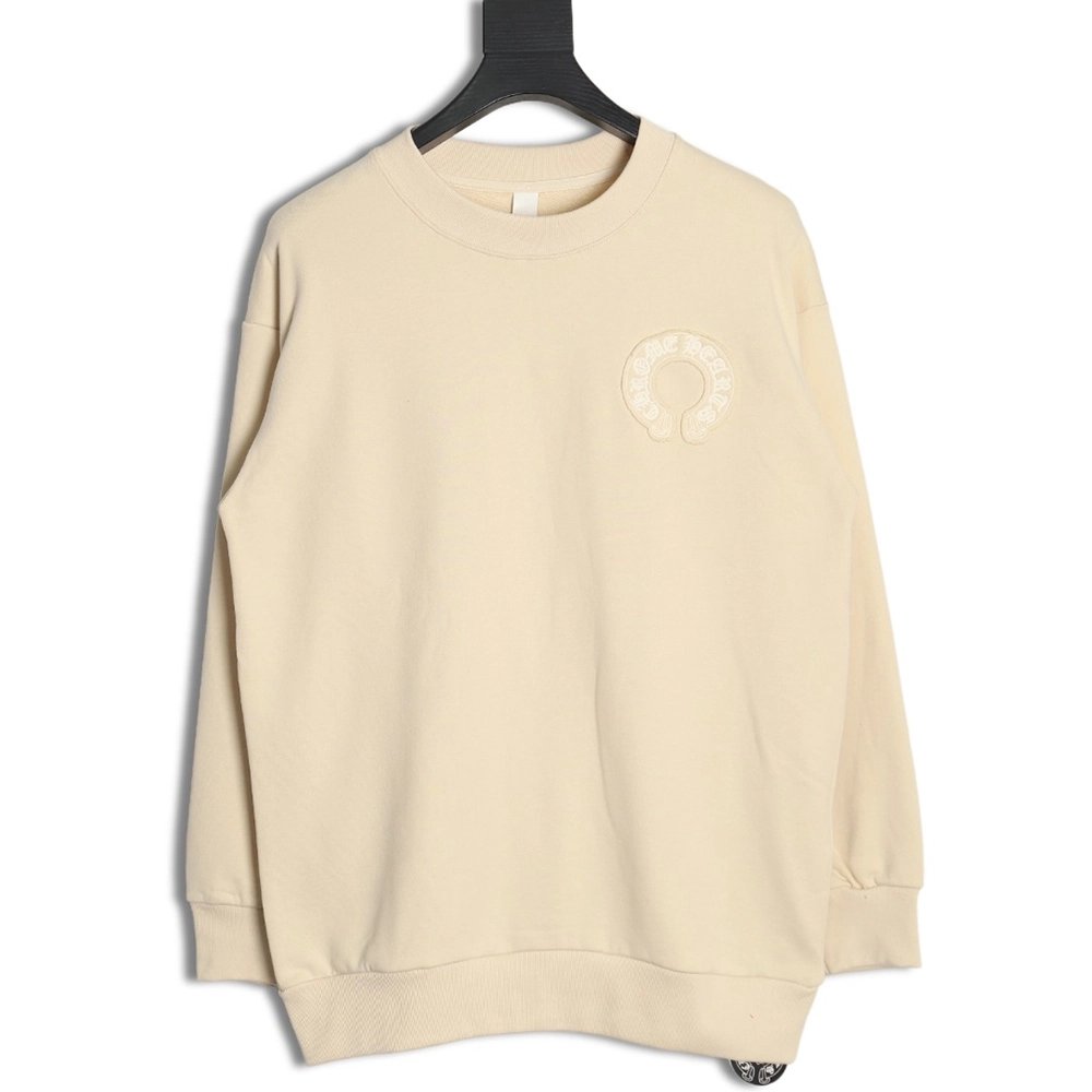 Chrome Hearts distressed burnout patch sweatshirt,Cheap Replica Reps Chrome Hearts