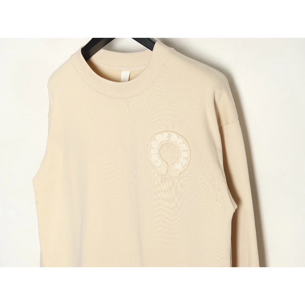 Chrome Hearts distressed burnout patch sweatshirt,Cheap Replica Reps Chrome Hearts