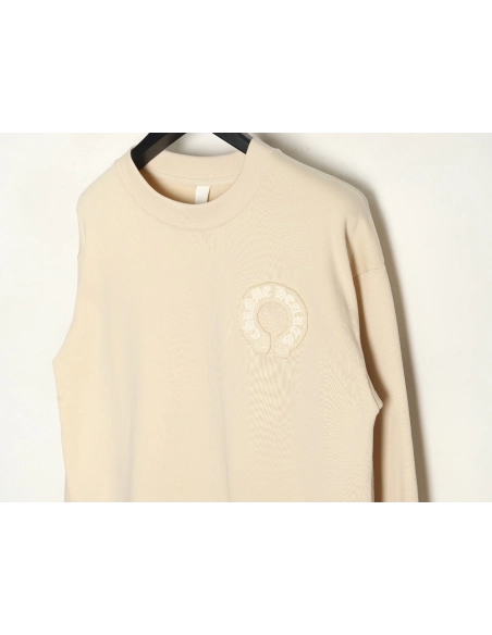 Chrome Hearts distressed burnout patch sweatshirt,Cheap Replica Reps Chrome Hearts