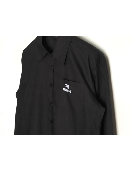 Balenciaga pocket double hook embroidered shirt,Cheap Replica Reps Balenciaga