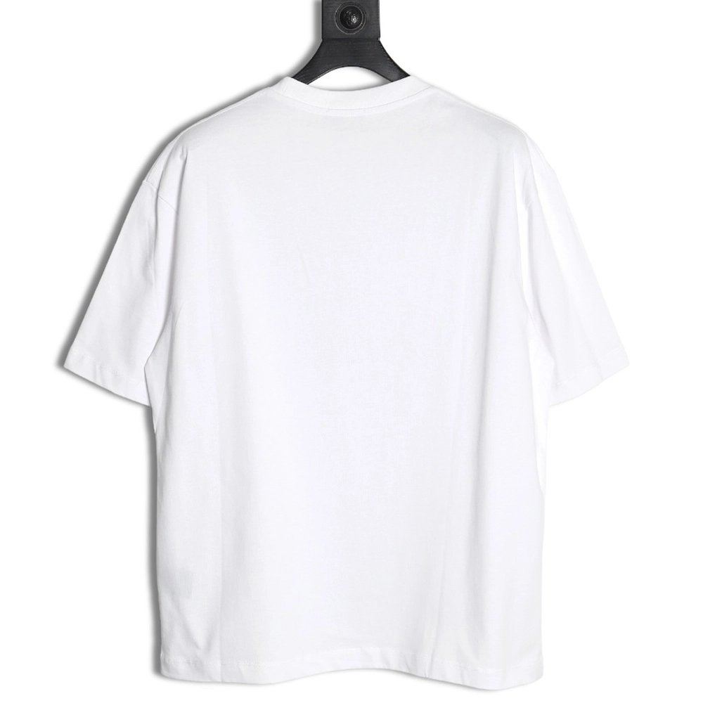 Balenciaga Ink splash lock print short sleeves,Cheap Replica Reps Balenciaga