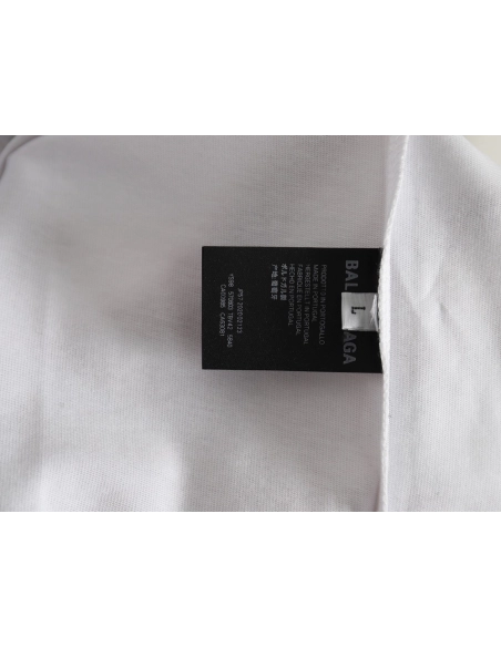 Balenciaga Ink splash lock print short sleeves,Cheap Replica Reps Balenciaga
