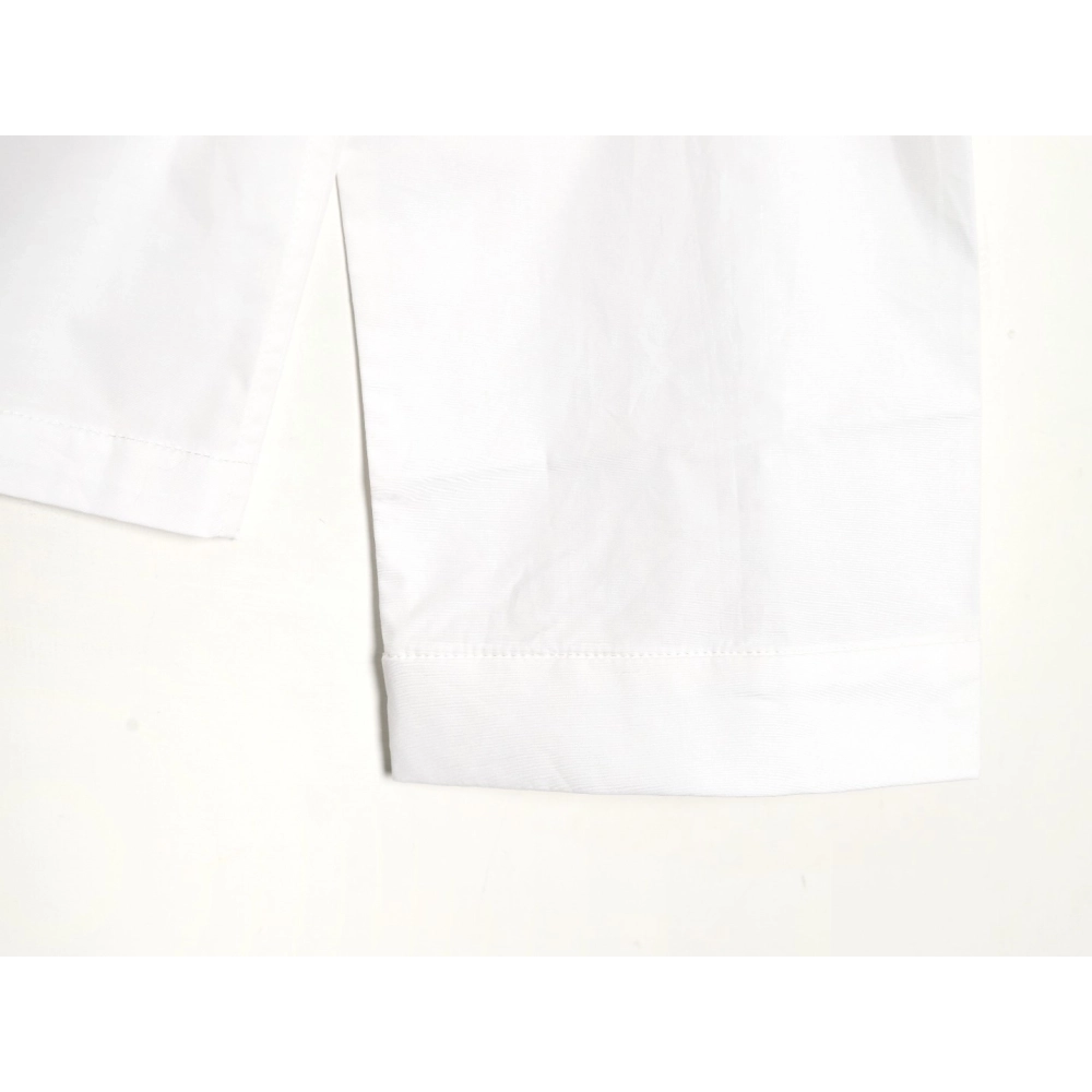 Miu Miu Pocket Lettering Embroidered Poplin Shirt,Cheap Replica Reps Miu Miu