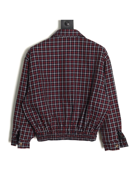 Miu Miu red checked jacket,Cheap Replica Reps Miu Miu