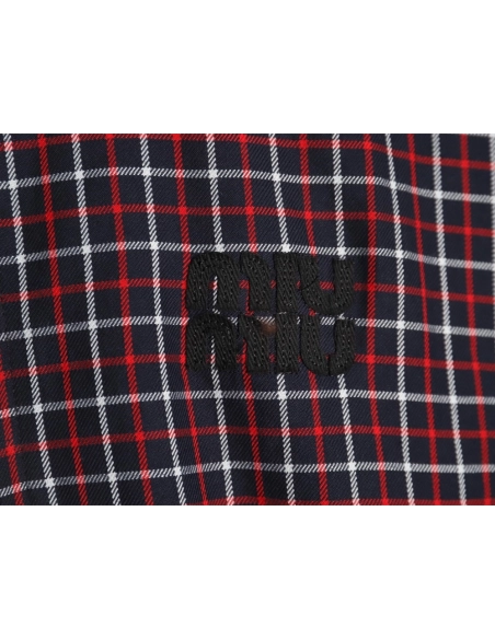 Miu Miu red checked jacket,Cheap Replica Reps Miu Miu