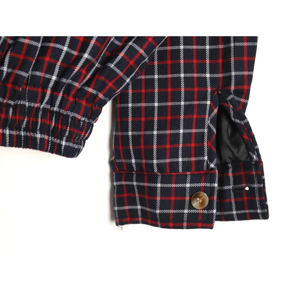 Miu Miu red checked jacket,Cheap Replica Reps Miu Miu