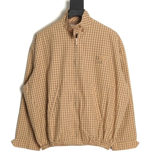 Miu Miu yellow checked jacket,Cheap Replica Reps Miu Miu