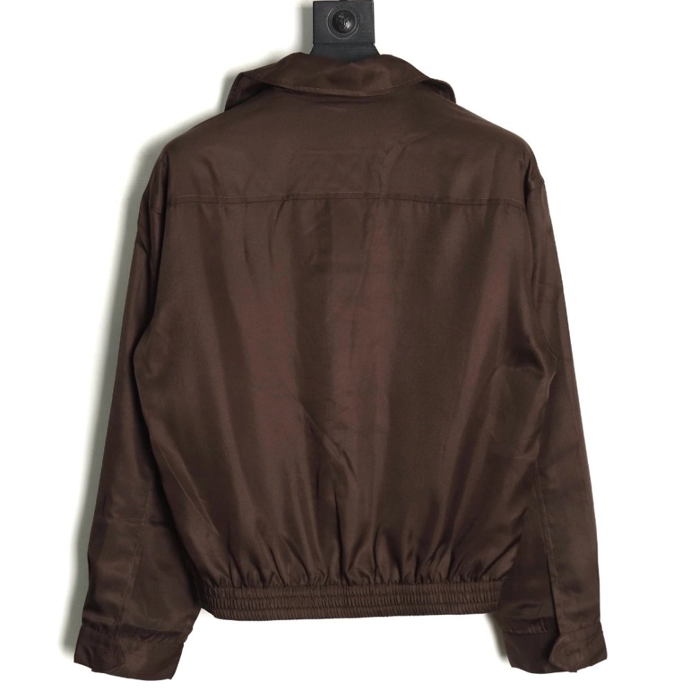 Miu Miu Brown Double Chest Pocket Jacket,Cheap Replica Reps Miu Miu