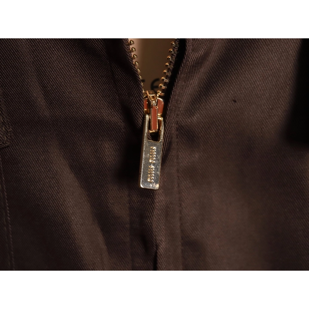 Miu Miu Brown Double Chest Pocket Jacket,Cheap Replica Reps Miu Miu