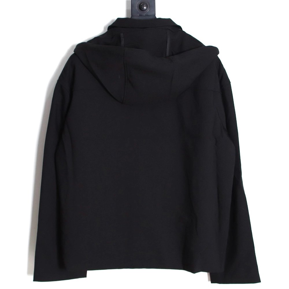 Loewe trench coat with leather patch on chest,Cheap Replica Reps Loewe