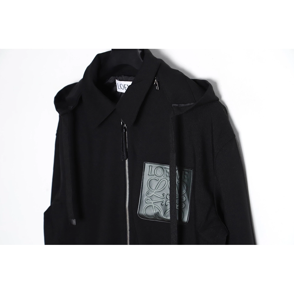 Loewe trench coat with leather patch on chest,Cheap Replica Reps Loewe