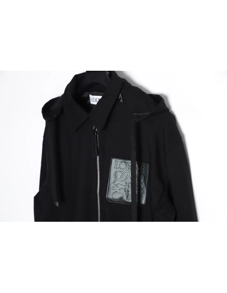 Loewe trench coat with leather patch on chest,Cheap Replica Reps Loewe