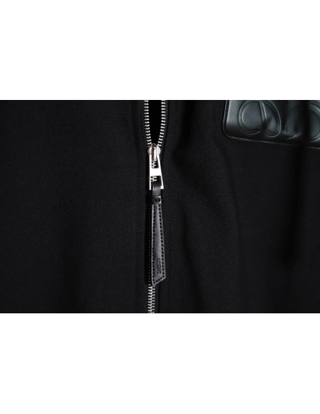 Loewe trench coat with leather patch on chest,Cheap Replica Reps Loewe
