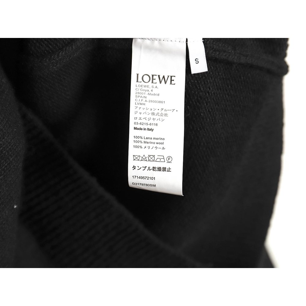 Loewe embroidered logo crew neck sweater TSK1,Cheap Replica Reps Loewe