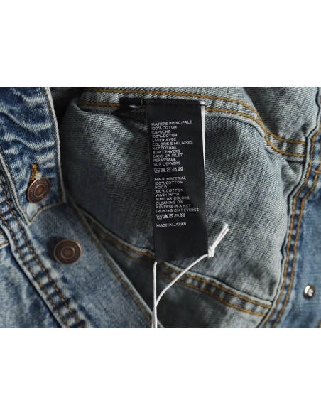 Celine patchwork hooded denim jacket,Cheap Replica Reps Celine