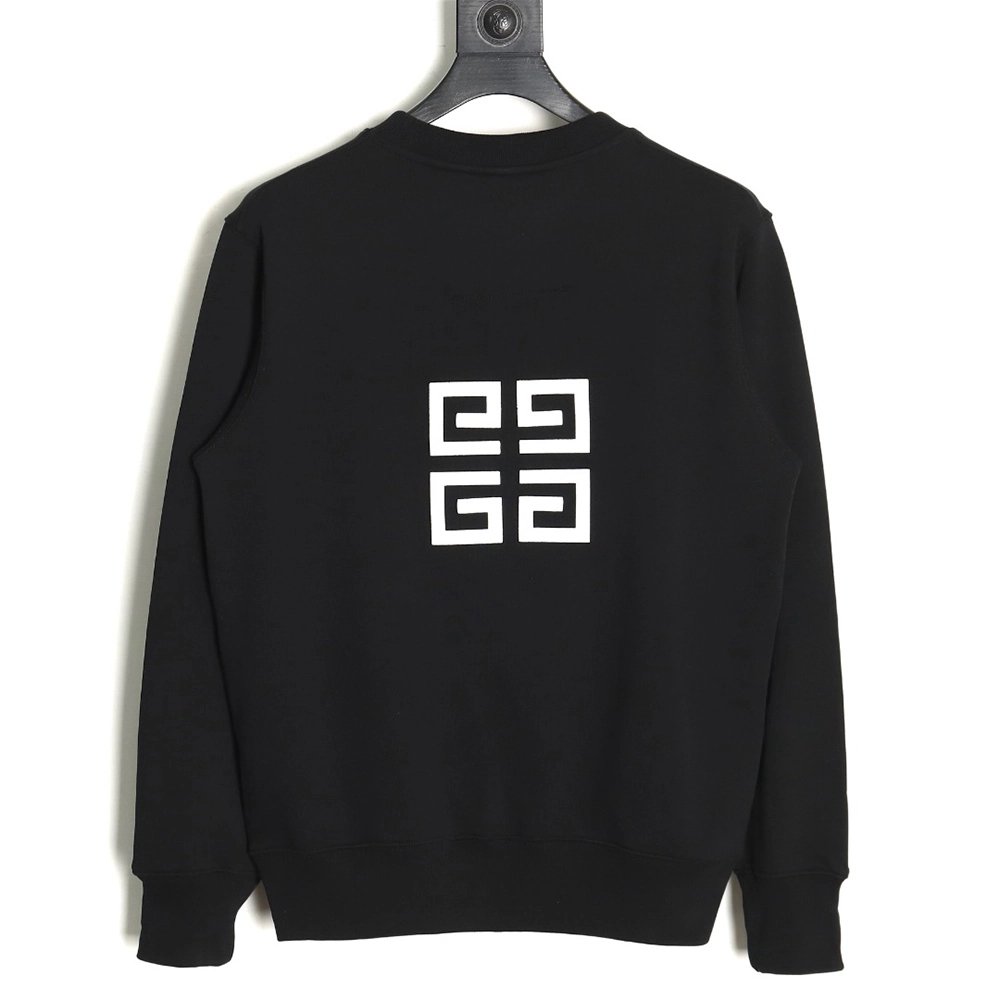Givenchy round neck sweatshirt with front and back 3D embroidery,Cheap Replica Reps Givenchy