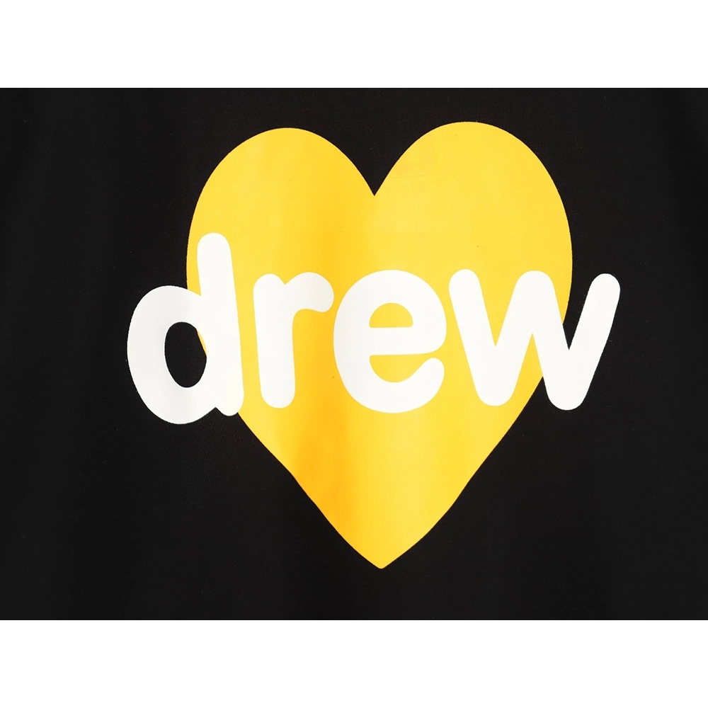 Drew House Yellow Heart LOGO Crewneck Sweatshirt,Cheap Replica Reps drew house