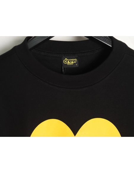 Drew House Yellow Heart LOGO Crewneck Sweatshirt,Cheap Replica Reps drew house