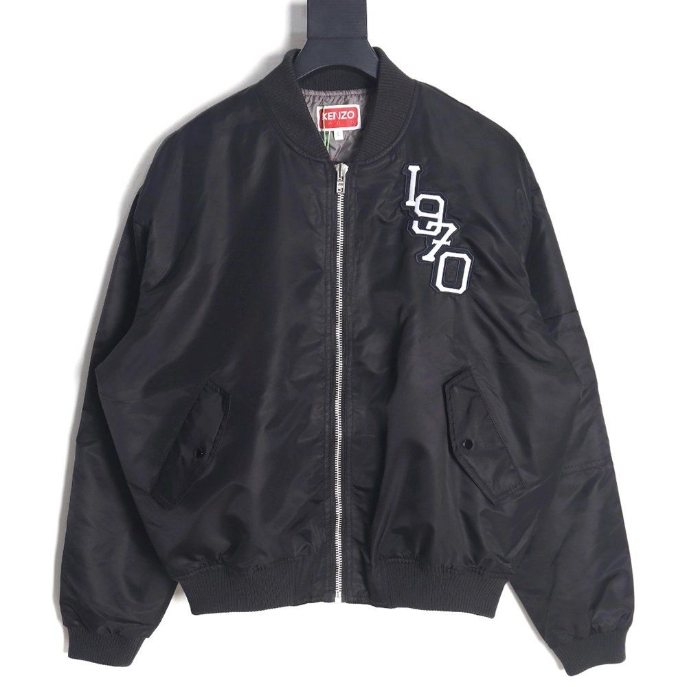 Kenzo Tiger Head Embroidered Flight Jacket TSK1,Cheap Replica Reps Kenzo