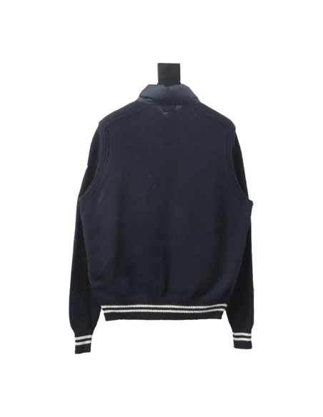 Moncler patchwork stand collar thin down jacket,Cheap Replica Reps Moncler
