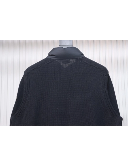 Moncler patchwork stand collar thin down jacket,Cheap Replica Reps Moncler