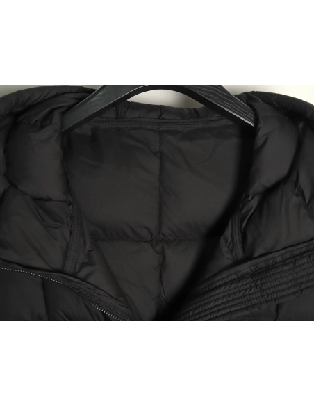 Moncler long belted down jacket,Cheap Replica Reps Moncler