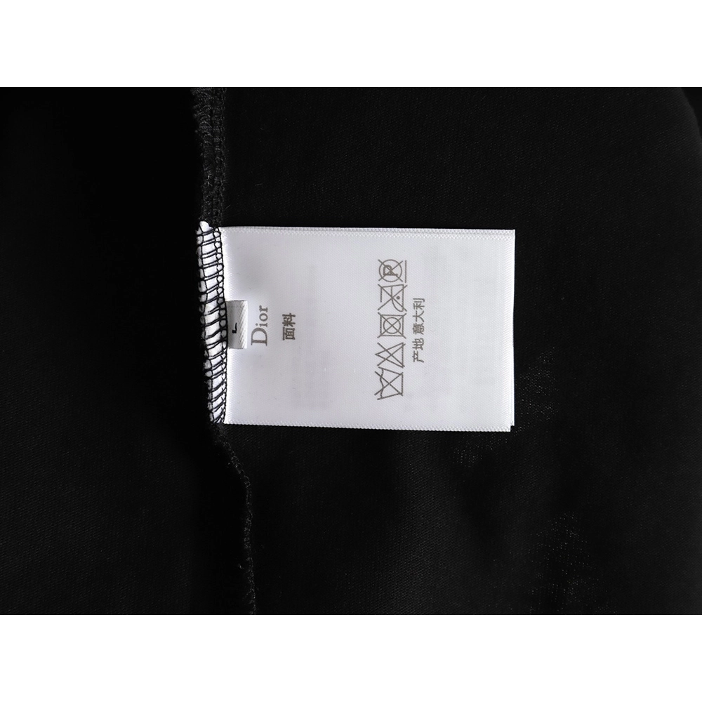 Dior Colorful Letters Digital Printed Round Neck Short Sleeves TSK1,Cheap Replica Reps Dior
