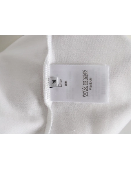 Dior Colorful Letters Digital Printed Round Neck Short Sleeves,Cheap Replica Reps Dior